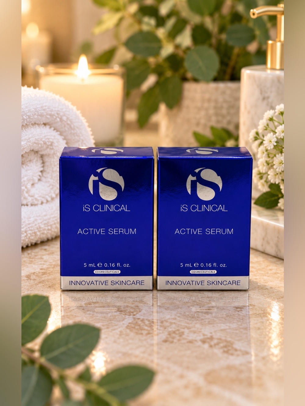 2-pack of iS Clinical Active Serum – 5ml ea - NEW IN BOX